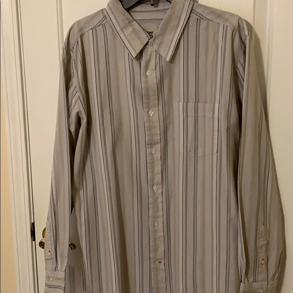 Long sleeve grey dress shirt
